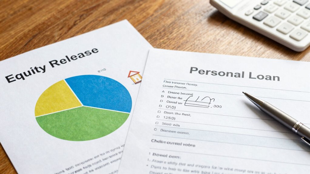 compare equity release and loans