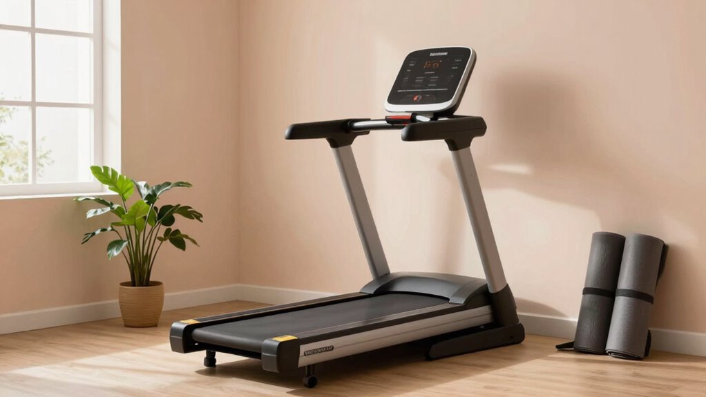 space saving treadmill features