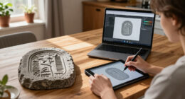 From Concept To Animation: AI In SVG Carving 'The Runestone Field'