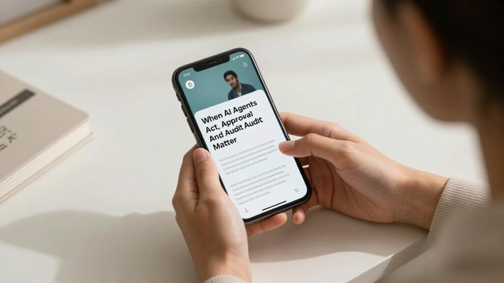 When AI Agents Act, Approval And Audit Matter